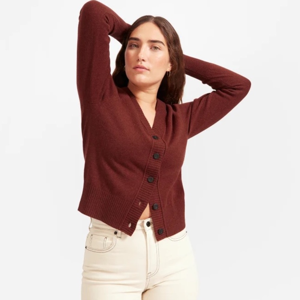 Everlane Cashmere Varsity Cardigan